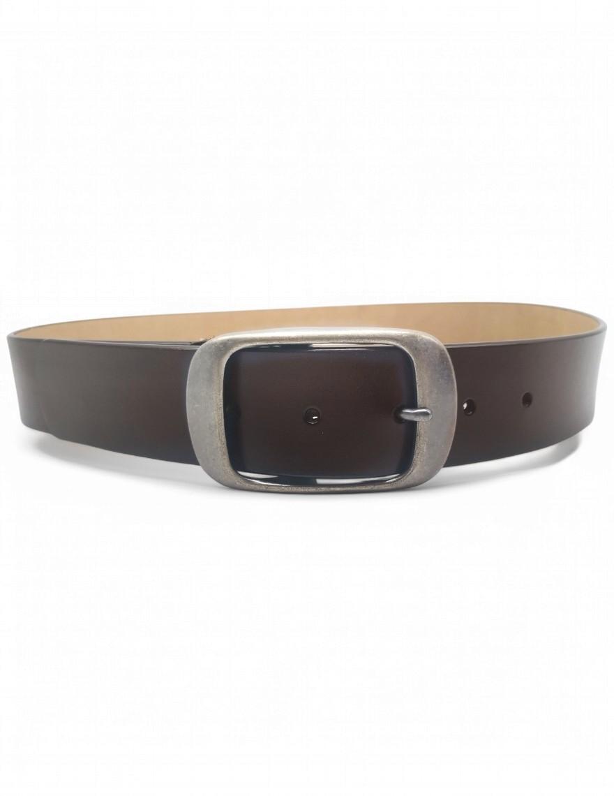 Löwenstein Bælte Glat 36mm Mørke Brun Metal