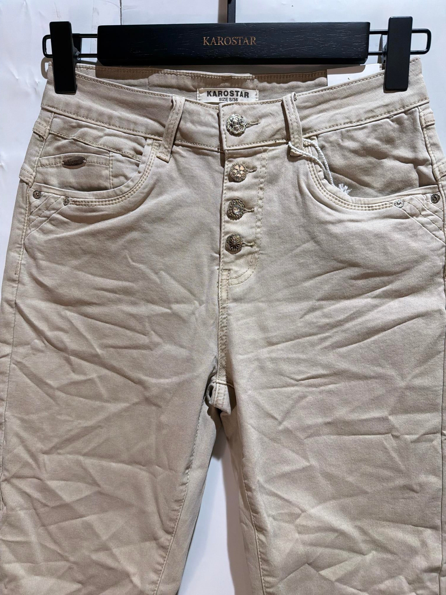 Karostar SUM Capri Jeans Beige