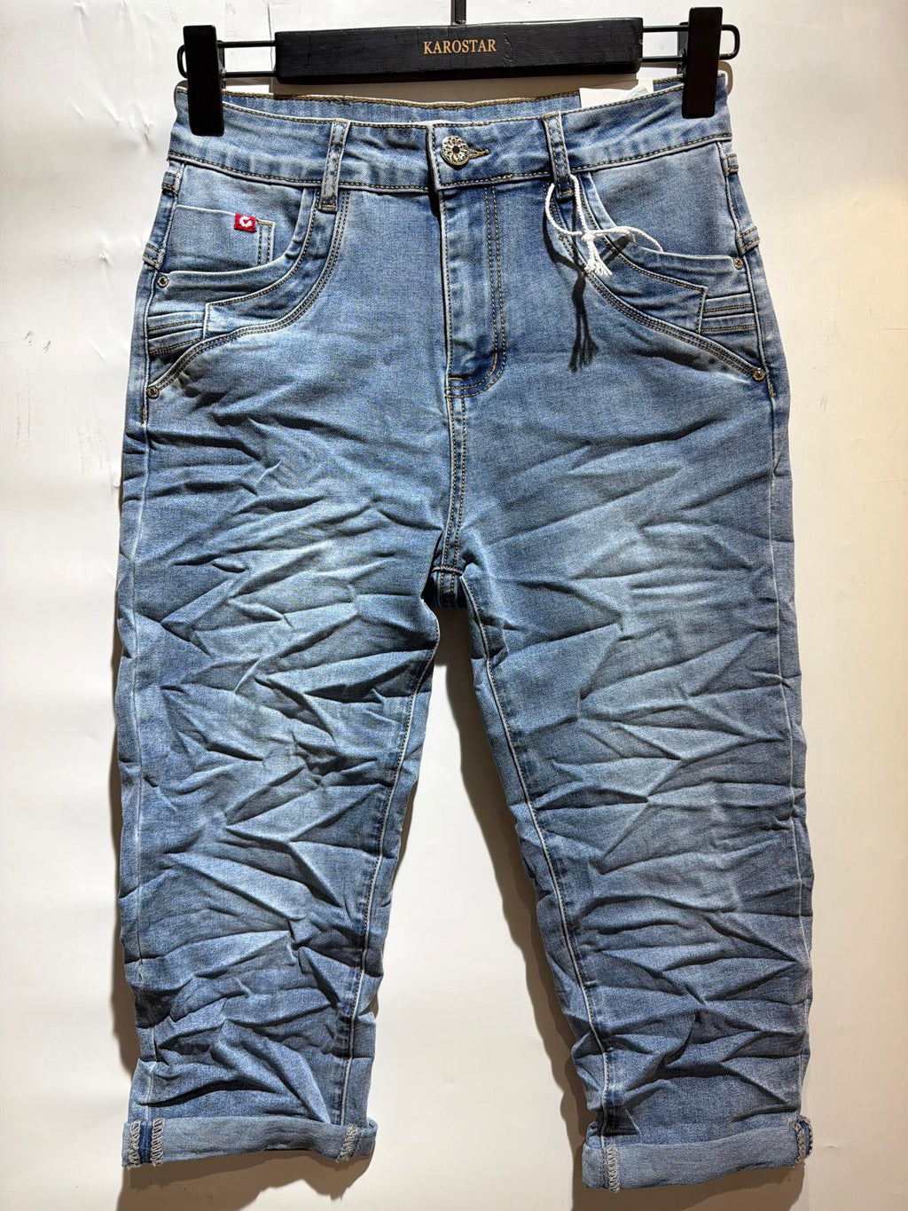 Karostar SUM Capri Jeans Denim Bl