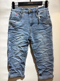 Karostar SUM Capri Jeans Denim Bl