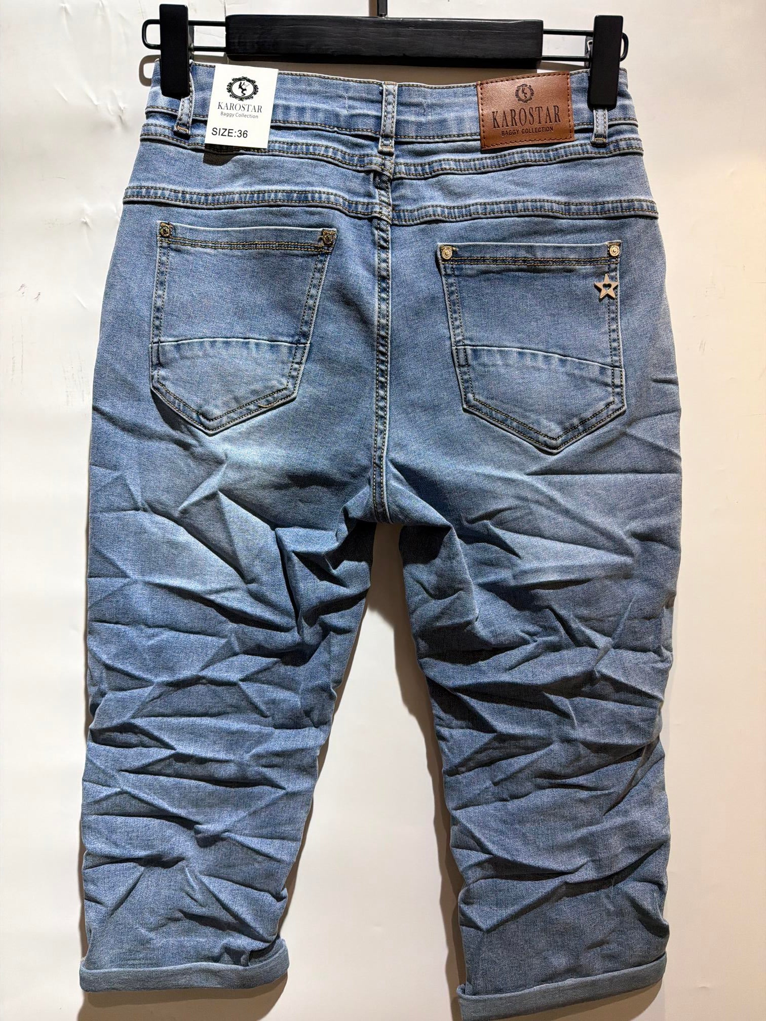 Karostar SUM Capri Jeans Denim Bl