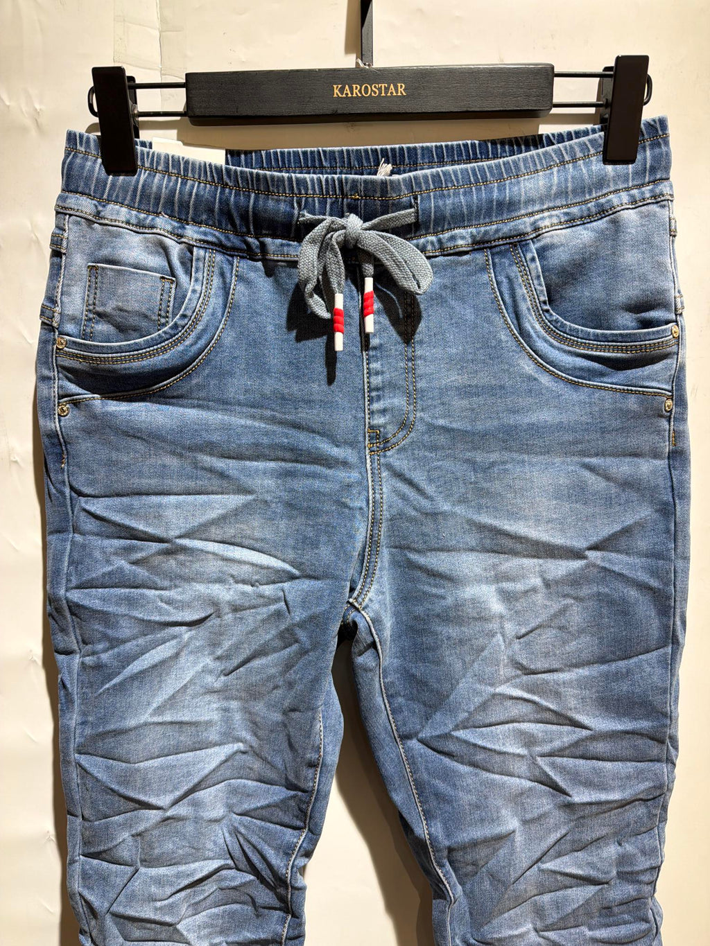 Karostar SUM Jog Buks Snørre Denim Blå