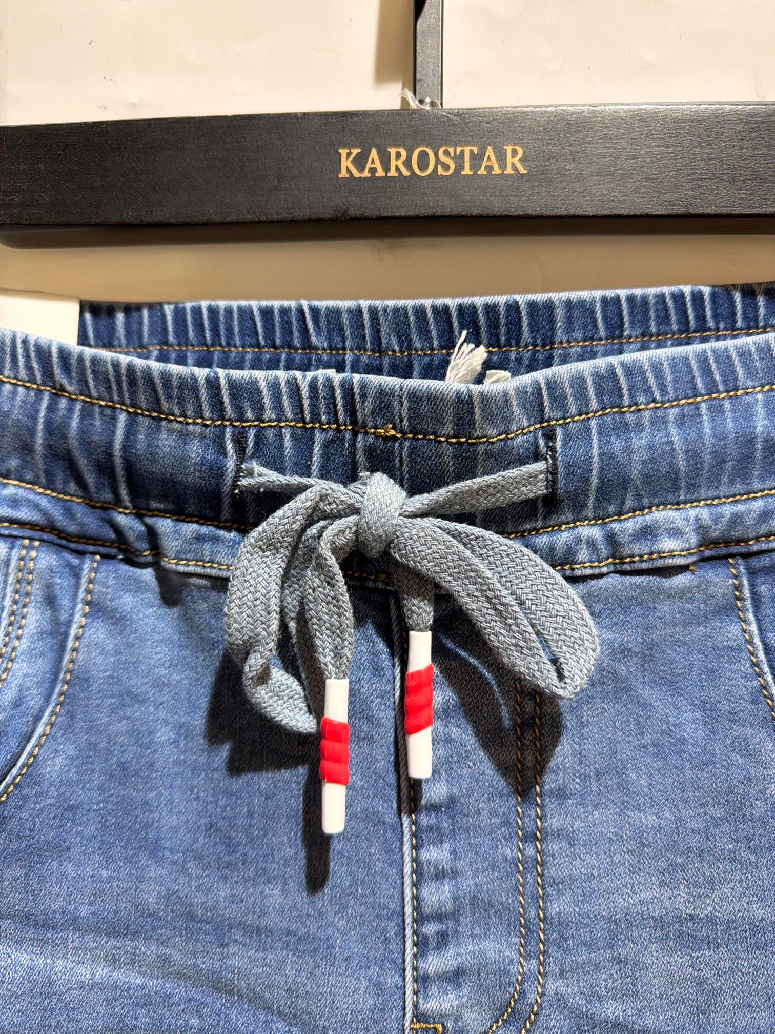 Karostar SUM Jog Buks Snørre Denim Blå