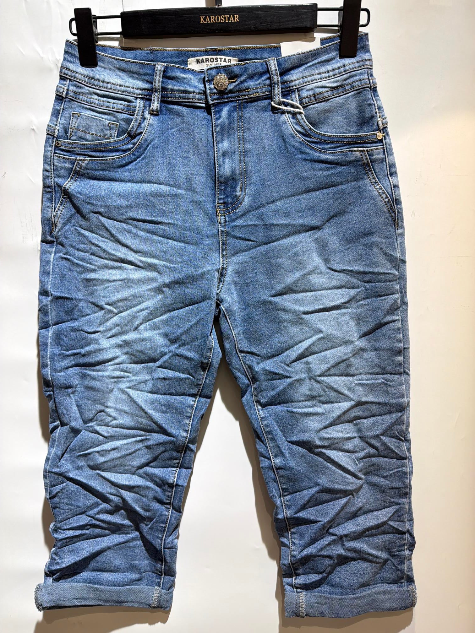 Karostar SUM Capribuks Lynlås Denim Blå