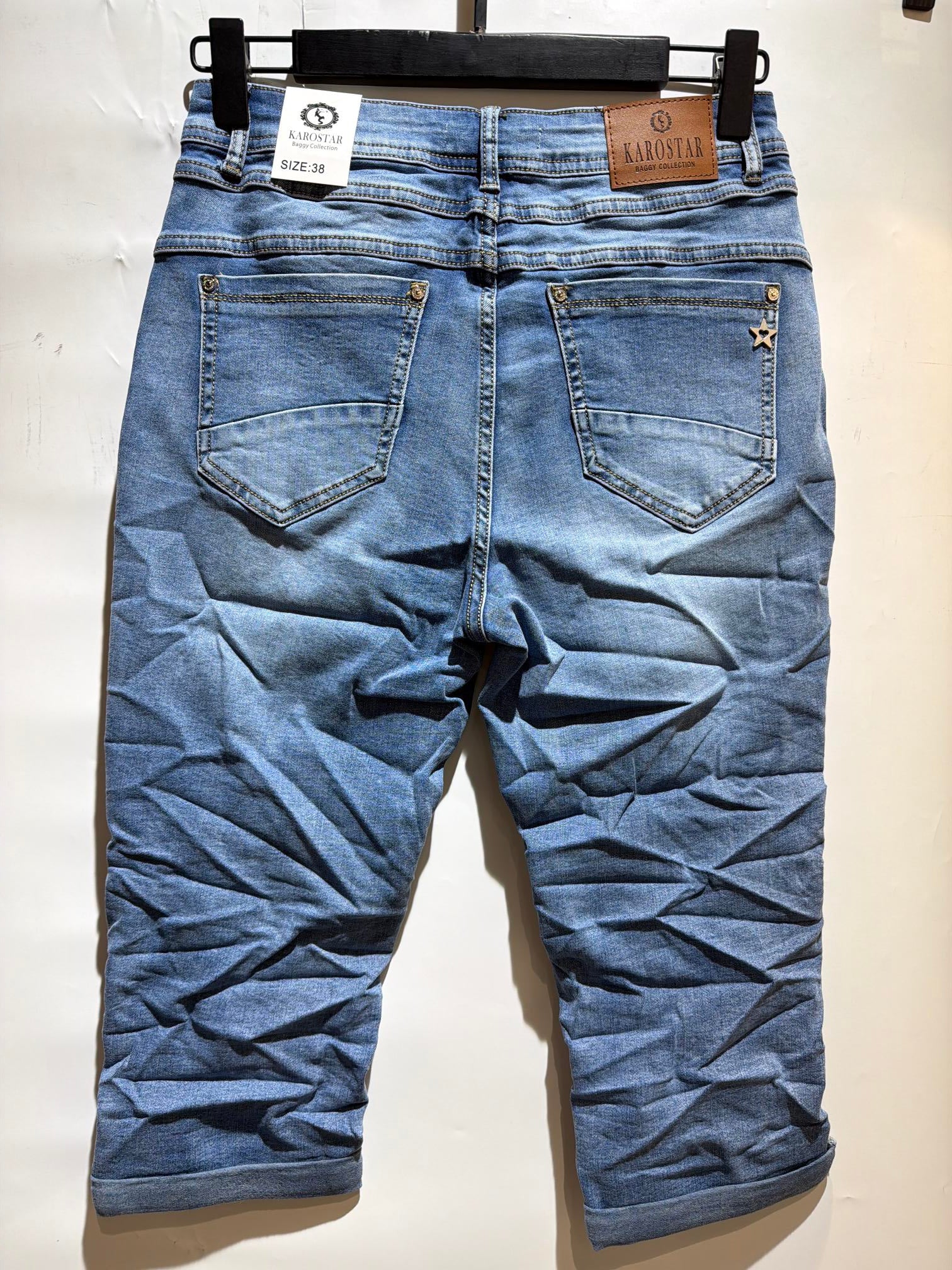 Karostar SUM Capribuks Lynlås Denim Blå