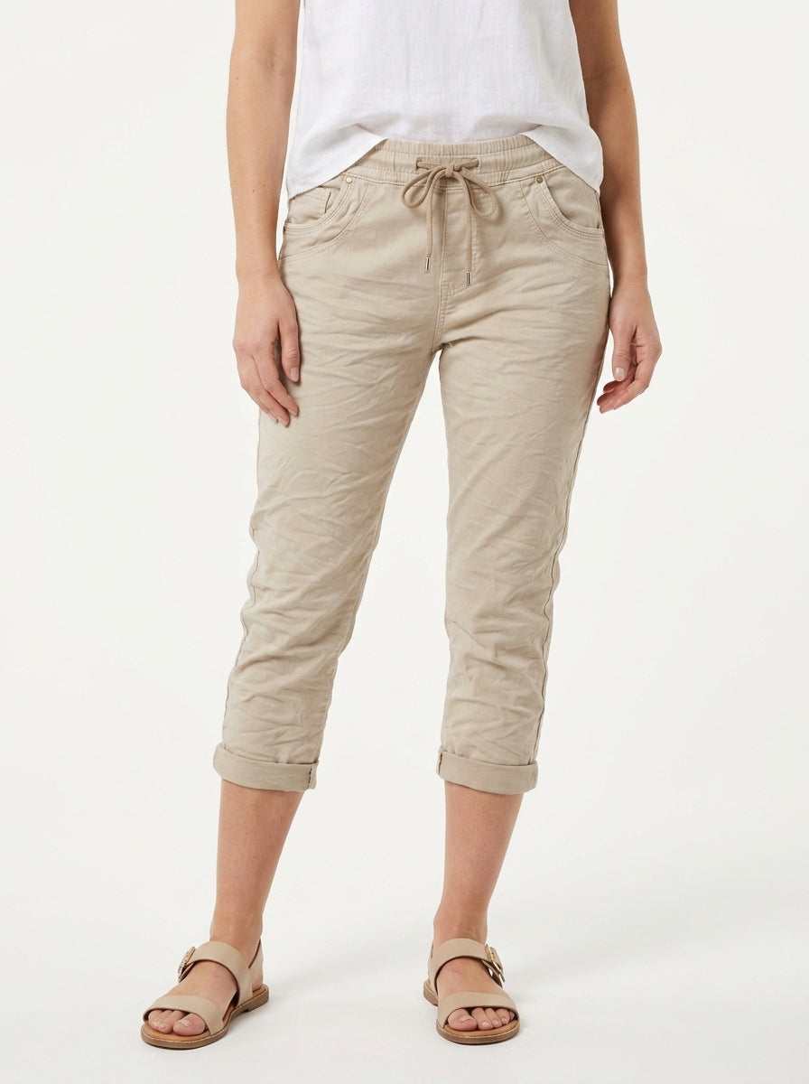Karostar SUM Jog Capribuks Snørre Lynlås Beige