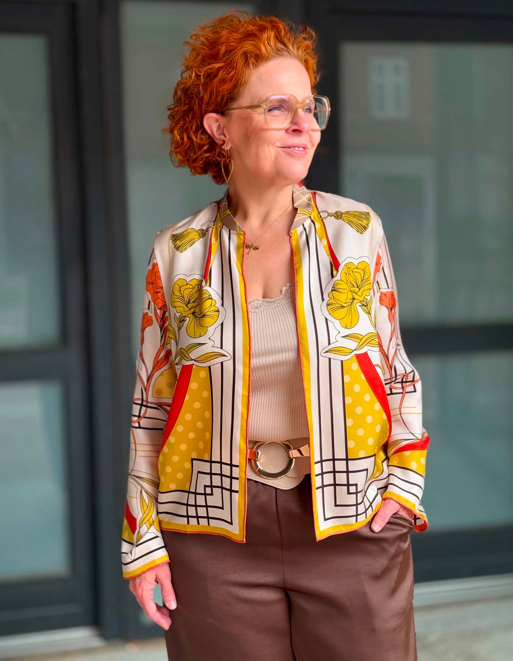Charlotte Sparre Eleonore Scarf Jakke Rose Gul