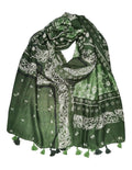 Löwenstein Tørklæde Paisley Print Grøn