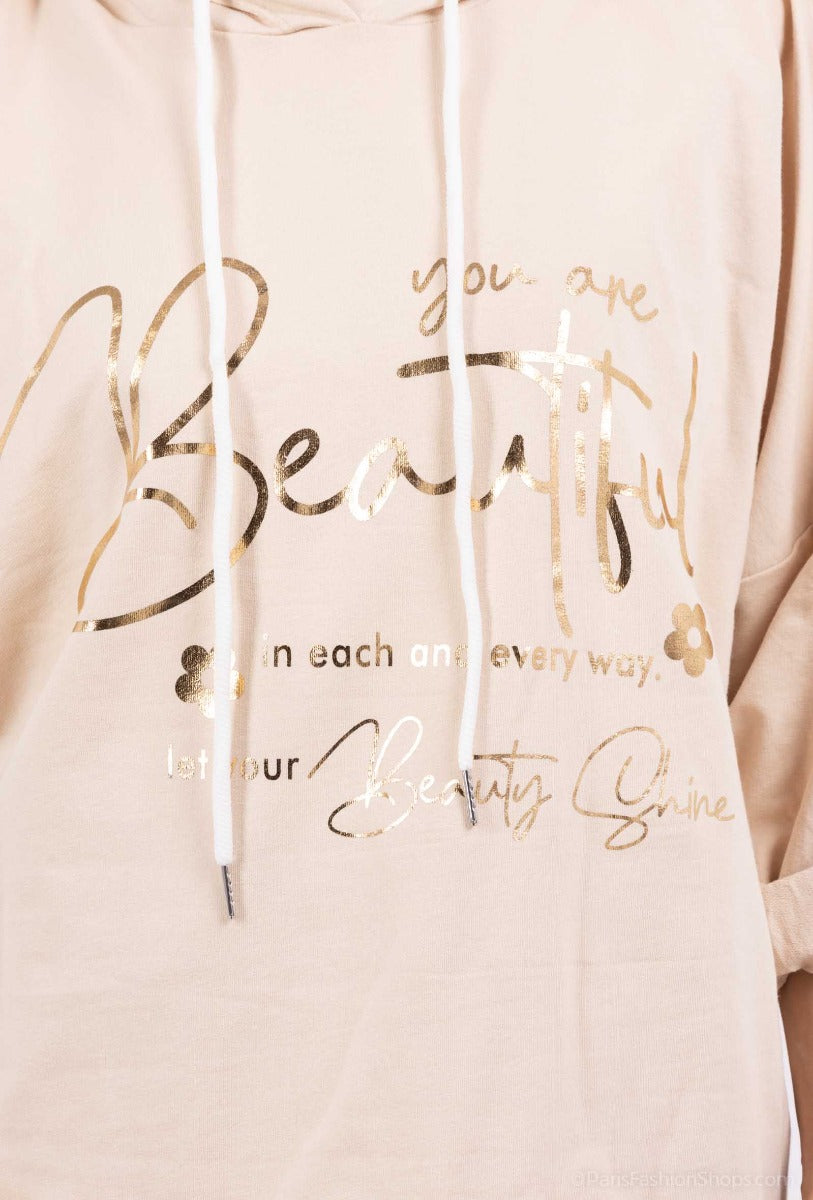 Löwenstein YOU ARE BEAUTIFUL Sweatshirt Beige Onesize