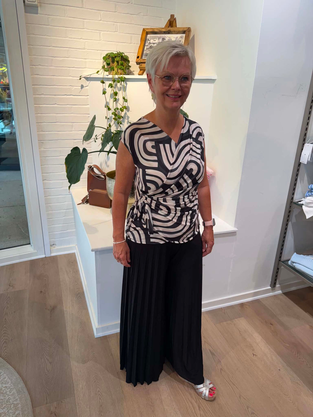 Löwenstein SISL Top Sløjfe Beige Sort  Onesize