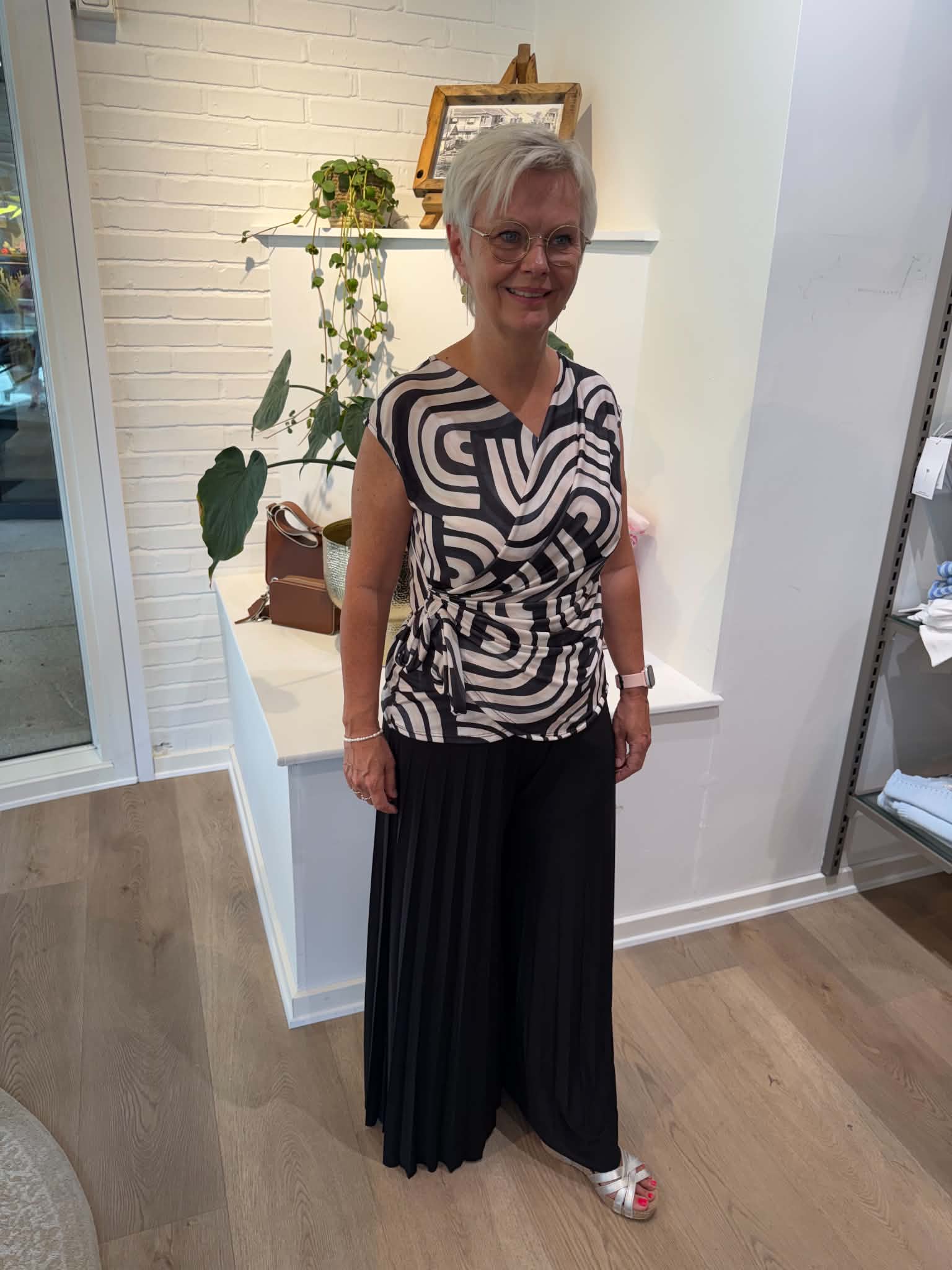 Löwenstein SISL Top Sløjfe Beige Sort  Onesize