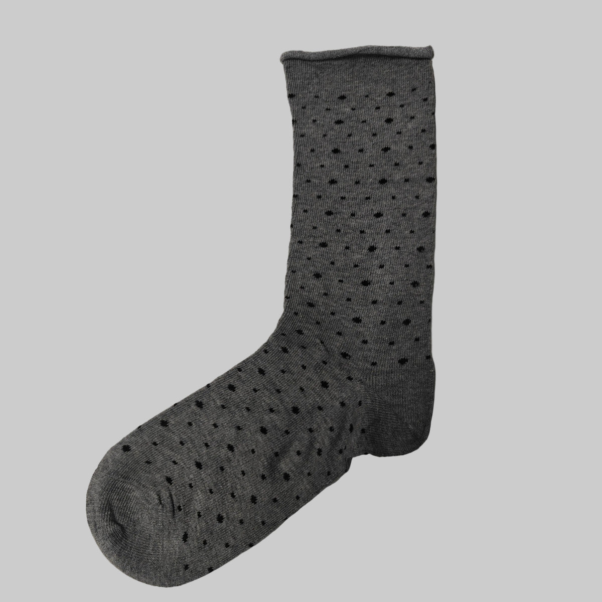 DECOY Ankelsok Fine Knit Prikker Grå