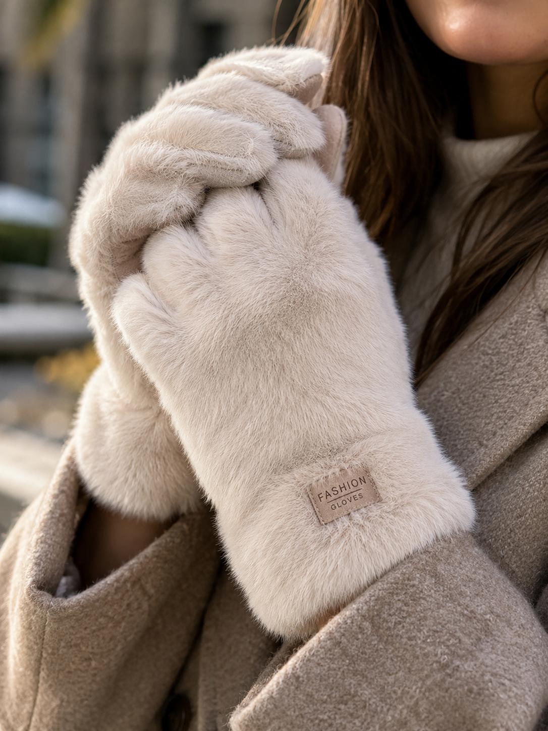 Löwenstein Angie Finger Handsker Fake Beige