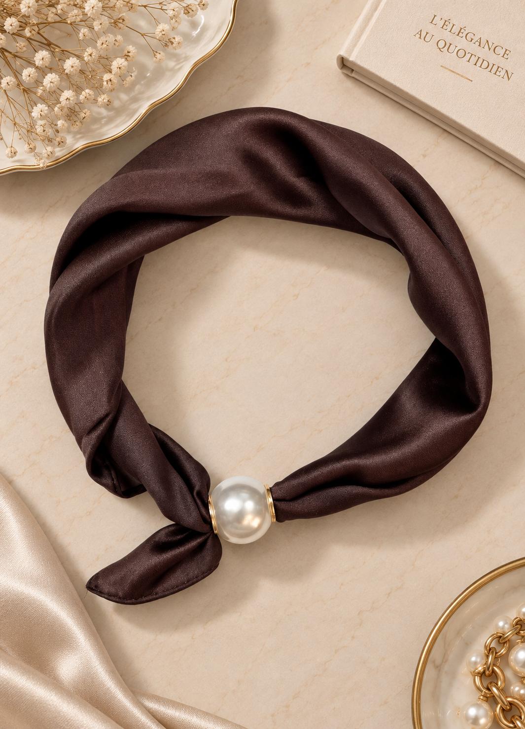 Löwenstein Angie Tørklæde Magnetlukning Shiny Cafe Brun