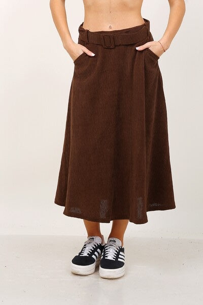 Löwenstein BELLA Nederdel Fløjl Choco Brun   Onesize