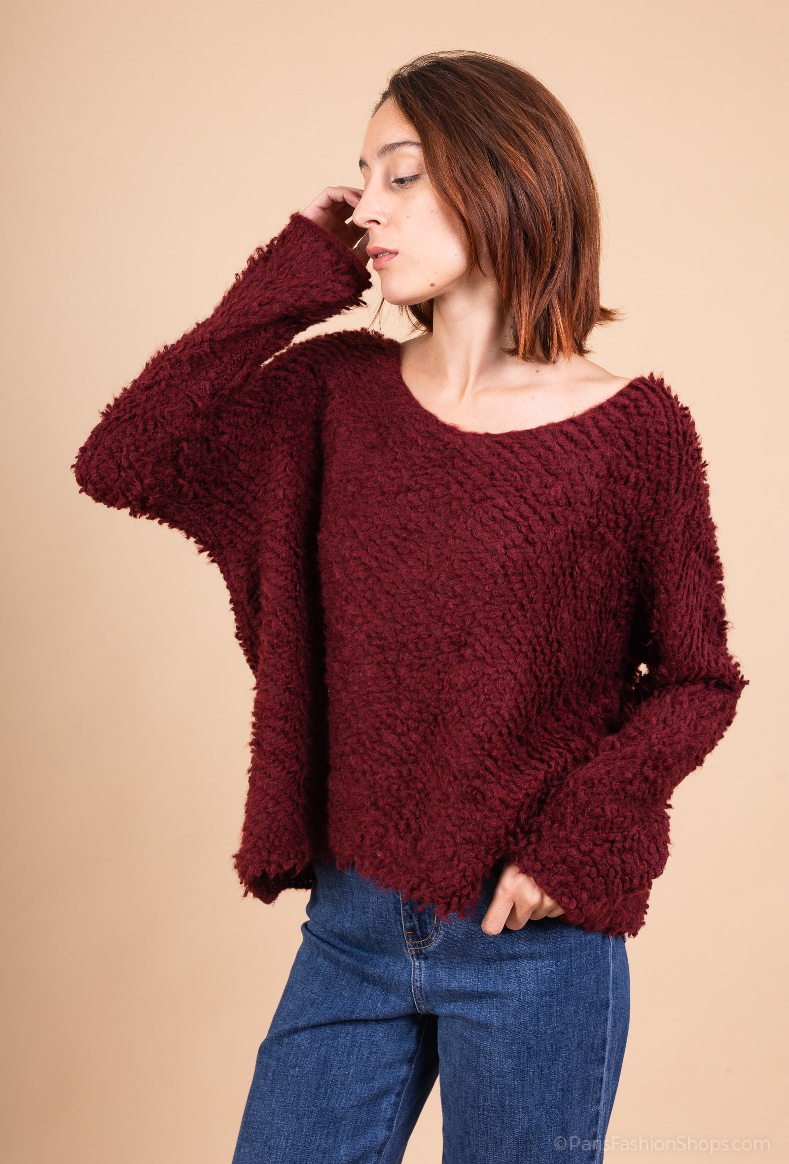 Löwenstein BELL Pullover Vin Rød  Onesize