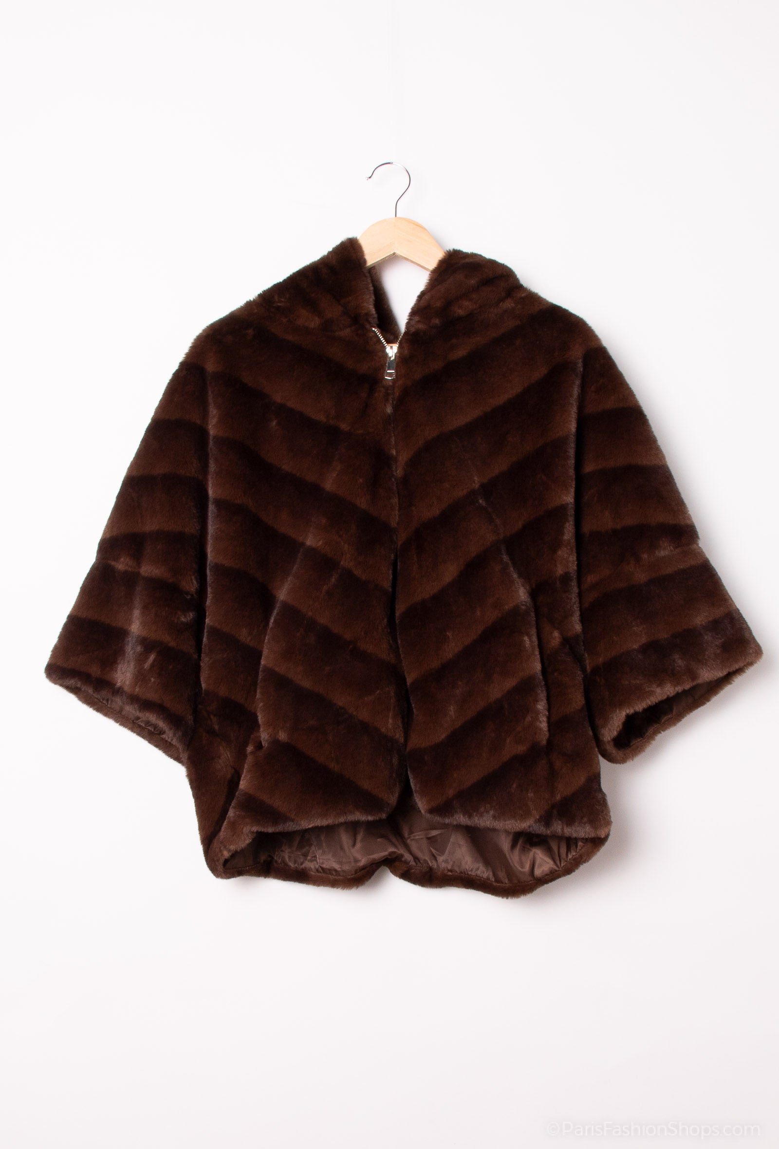 Löwenstein BELL Jakke Fake Fur HætteChoco Brun  Onesize