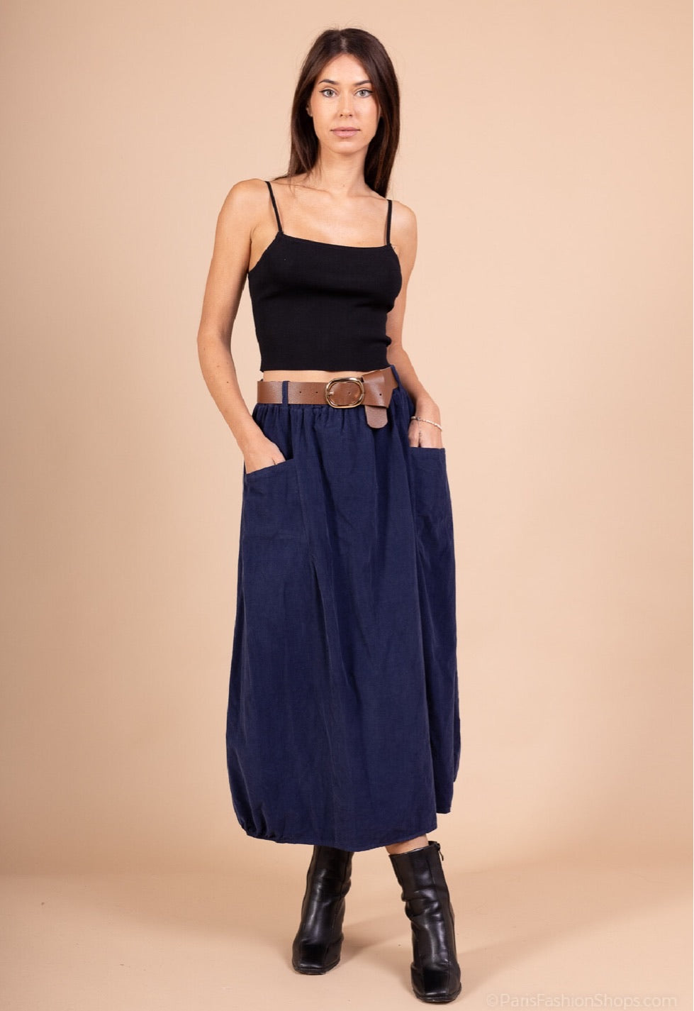 Löwenstein BELL Nederdel Bælte Navy Blå  Onesize