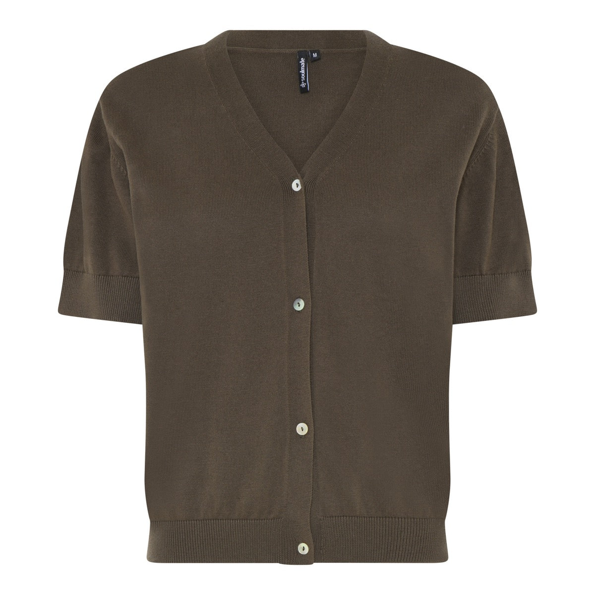 Soulmate Tulip 2 Strik Cardigan Khaki Grøn