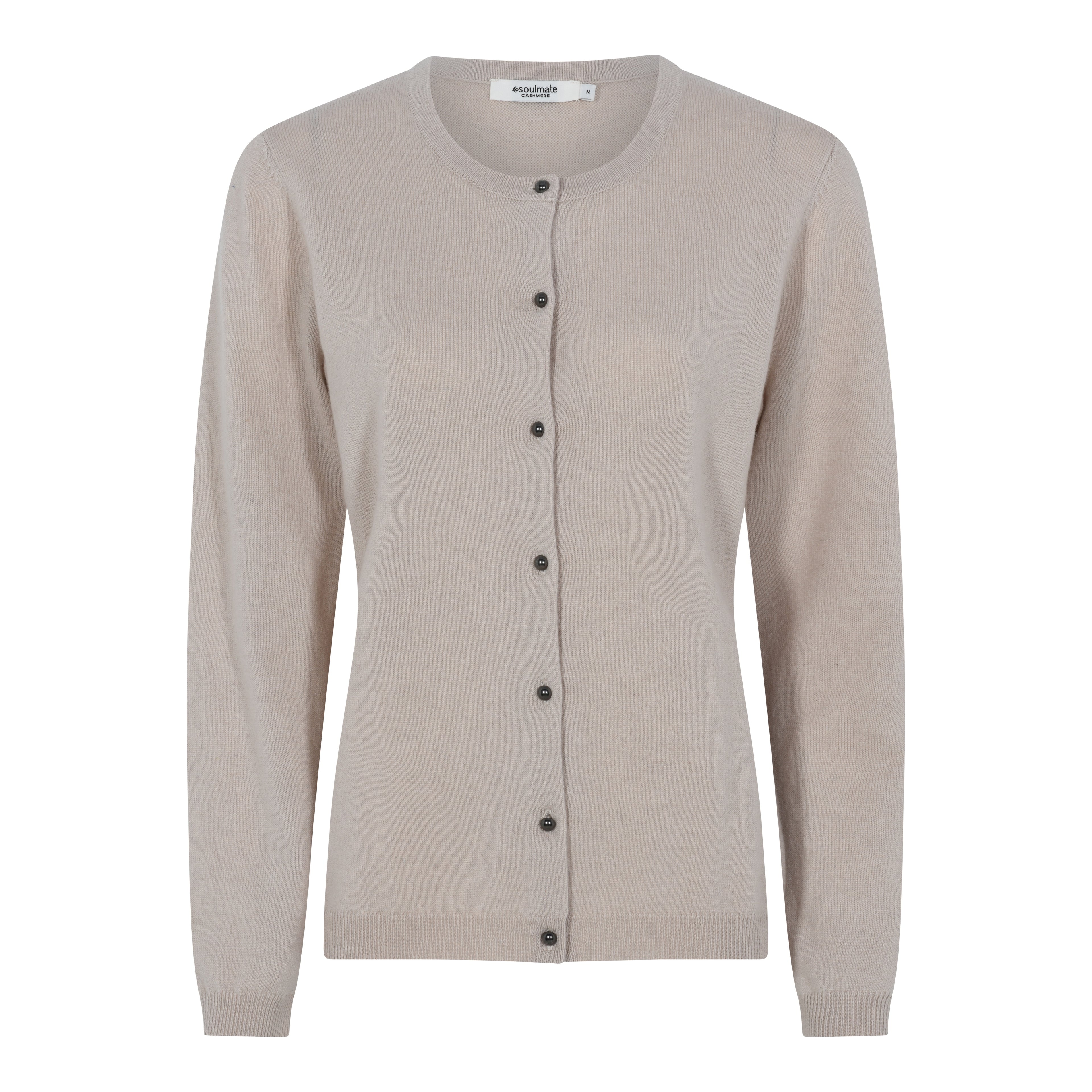 Soulmate Lama 2 Strik Cardigan Dusty Beige