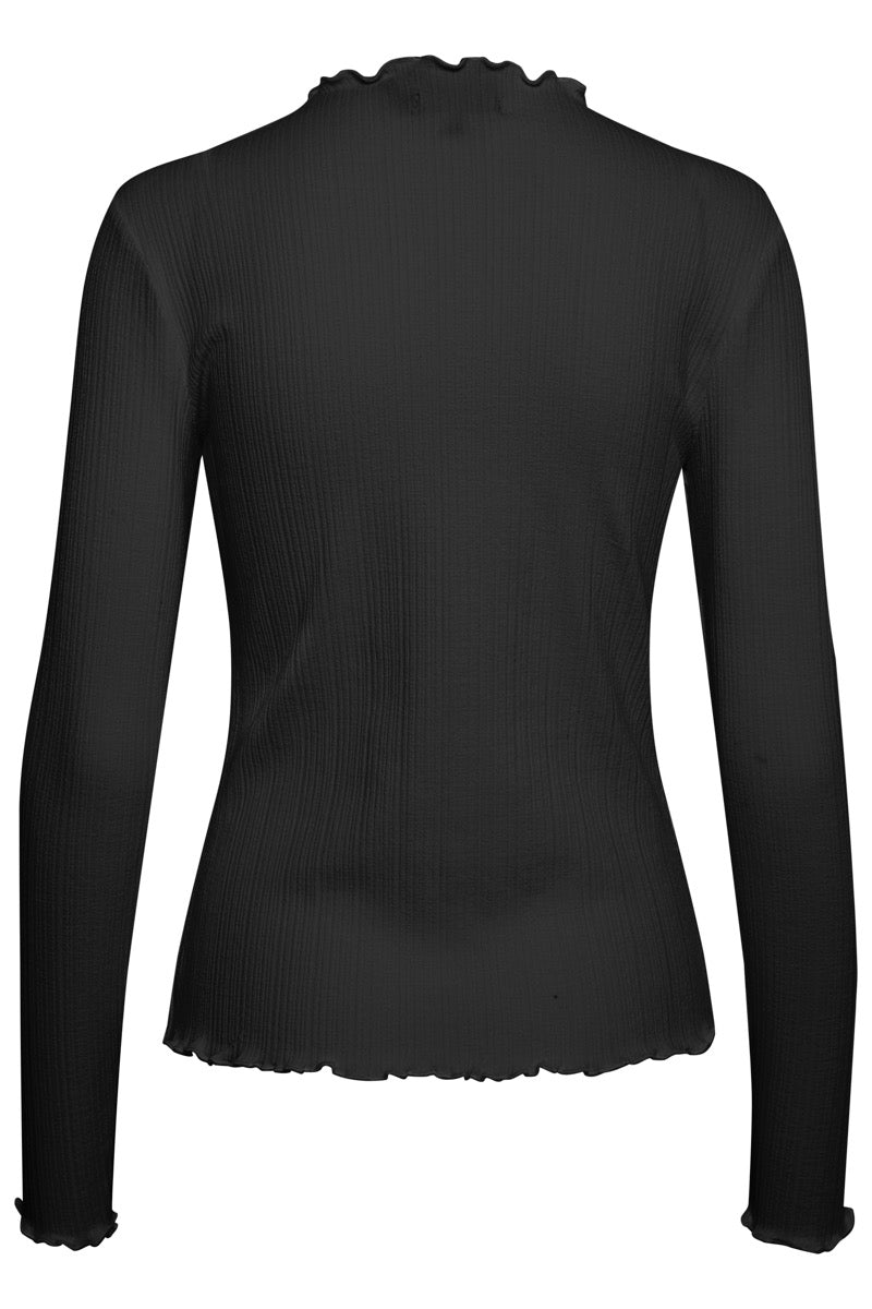 Karen By Simonsen Candace T-shirt Langærmet Meteorite Sort