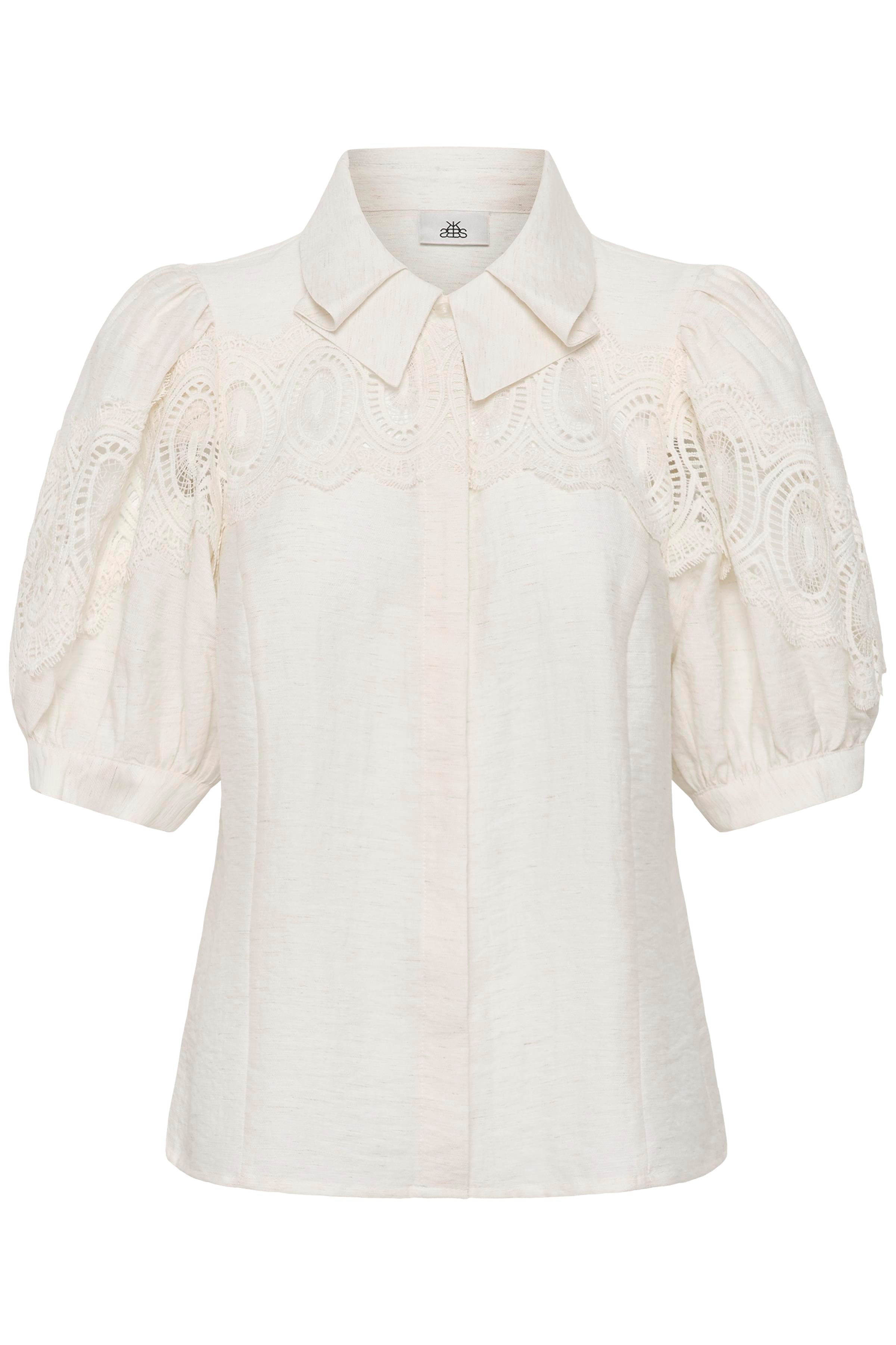Karen By Simonsen Urith Frosty Bluse Egret Hvid