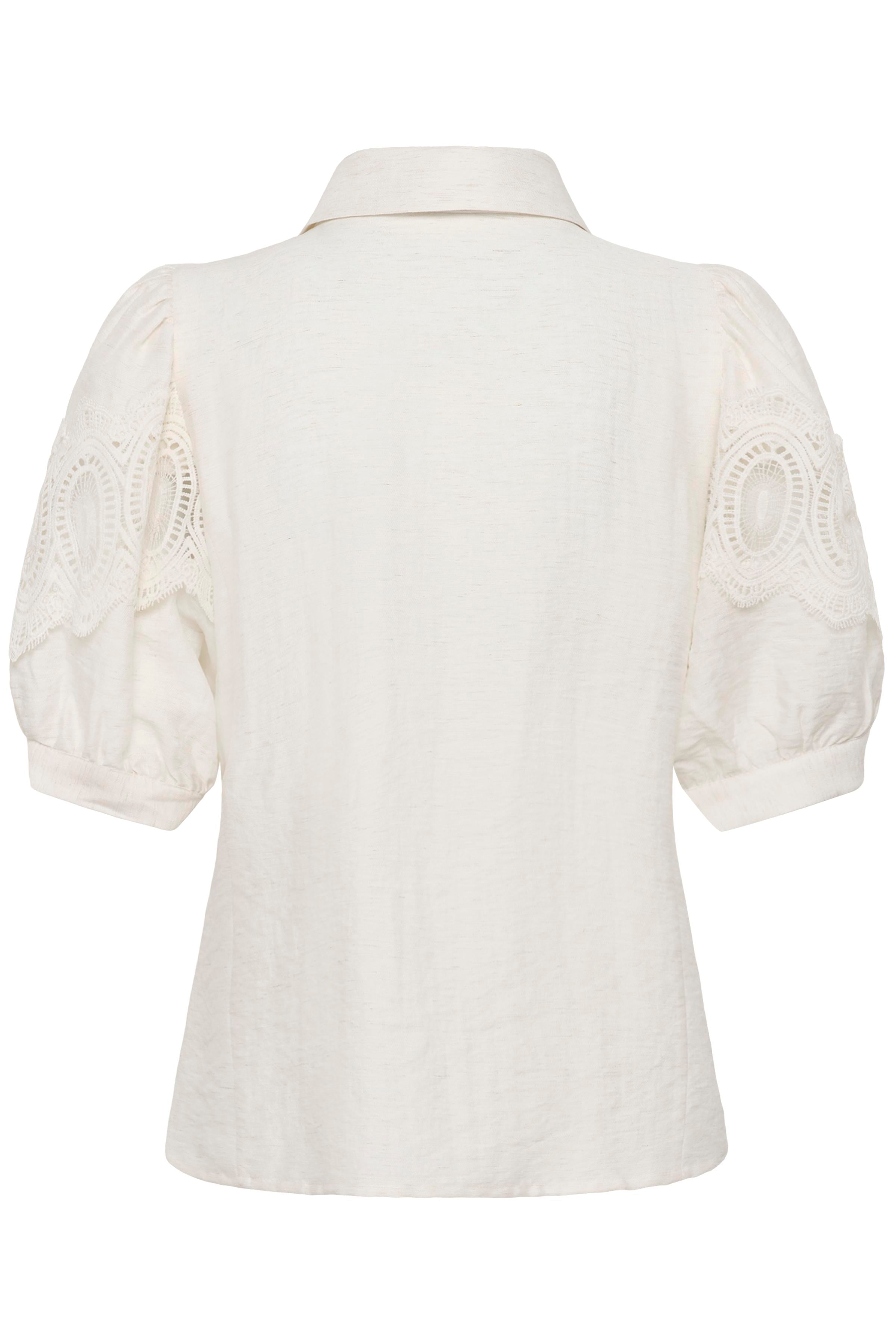 Karen By Simonsen Urith Frosty Bluse Egret Hvid
