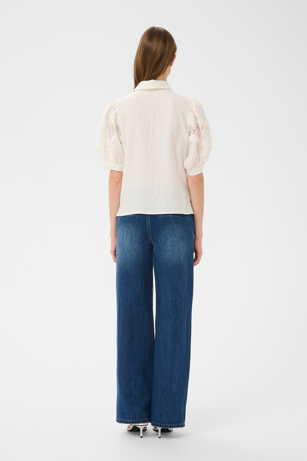 Karen By Simonsen Urith Frosty Bluse Egret Hvid