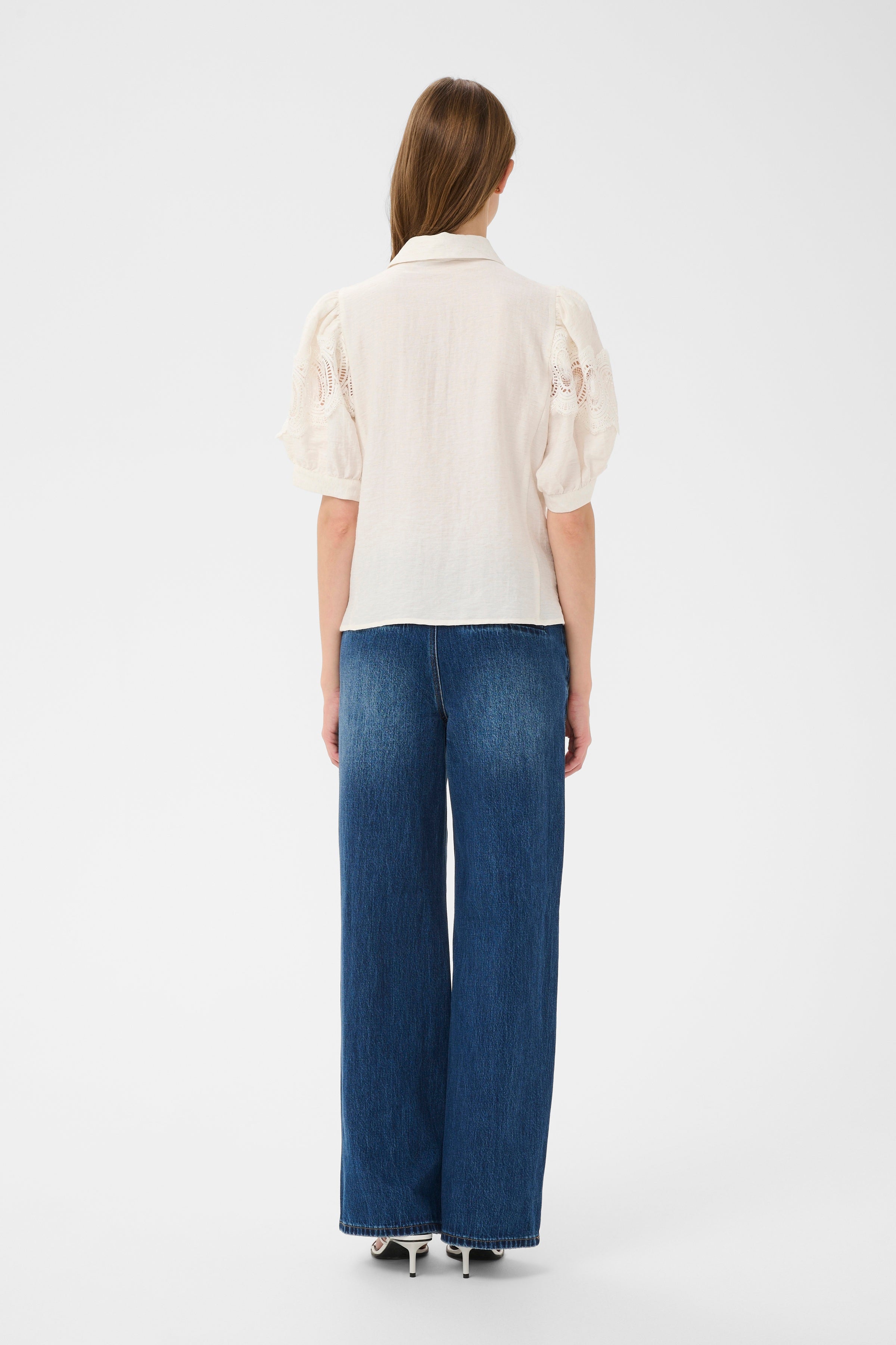 Karen By Simonsen Urith Frosty Bluse Egret Hvid