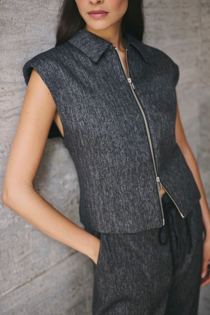 Karen By Simonsen Blair Vest Meteorite Sort