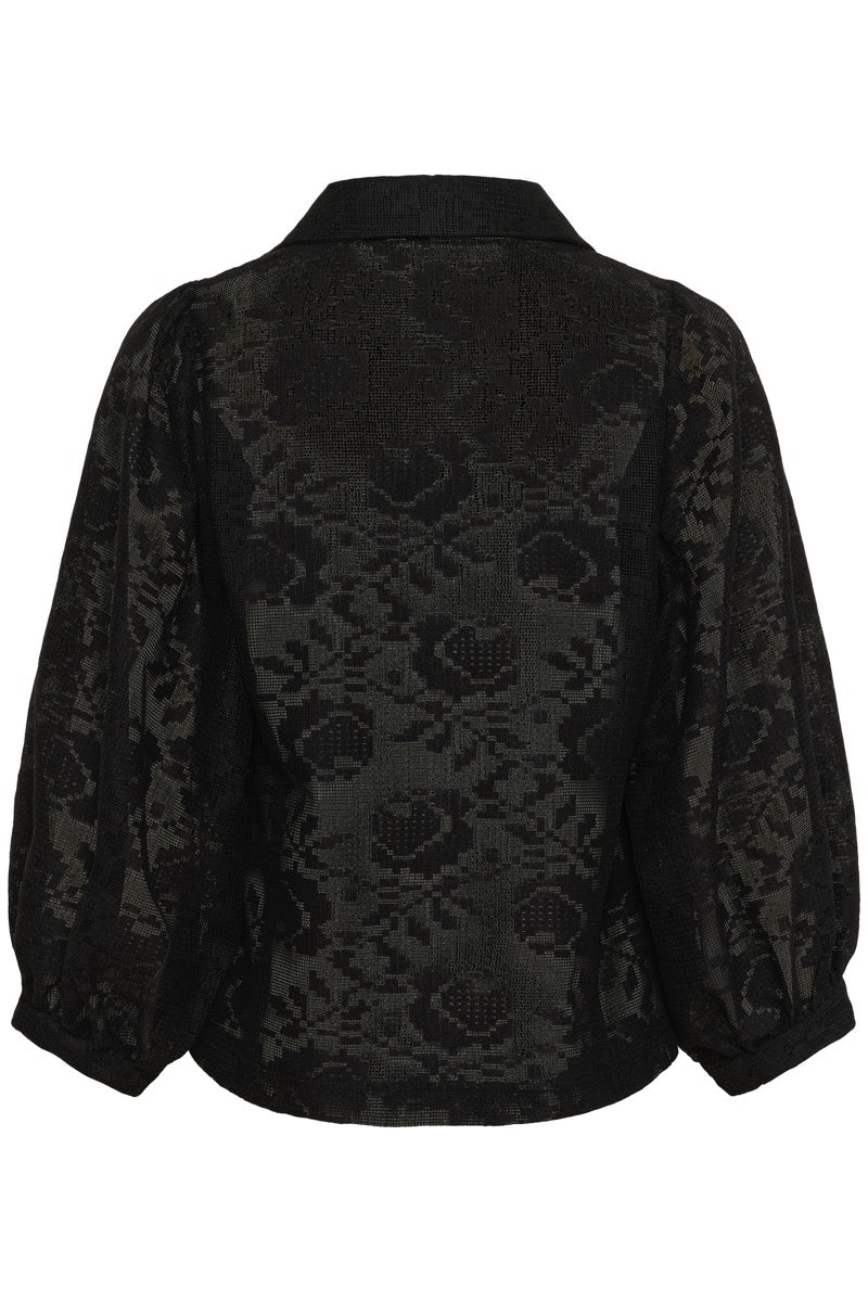 Karen By Simonsen Brynja Frosty Bluse Meteorite Sort