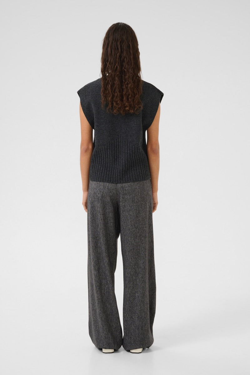 Karen By Simonsen Berenice Vest Dark Grå Melange