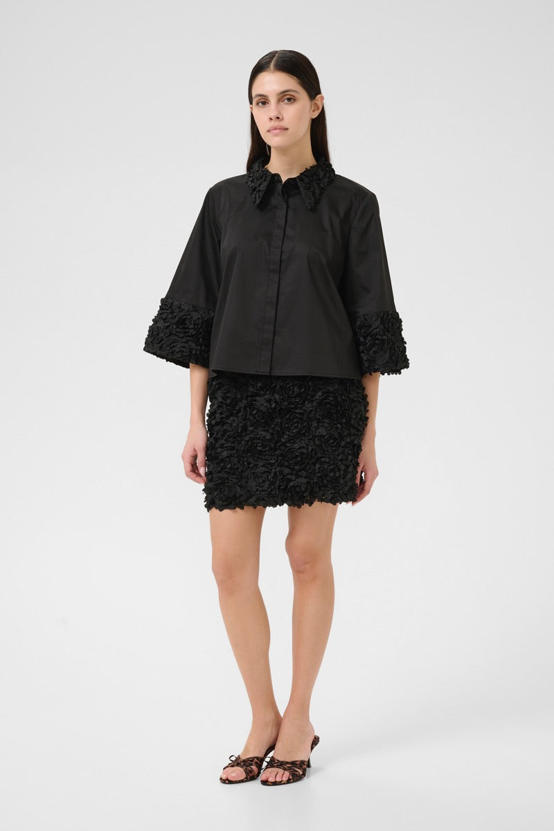 Karen By Simonsen Cleo Clarissa Skjorte Meteorite Sort