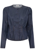 Karen By Simonsen Drew Bluse Denim Blå