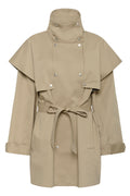 Karen By Simonsen Dana Trenchcoat Chinchilla Sand