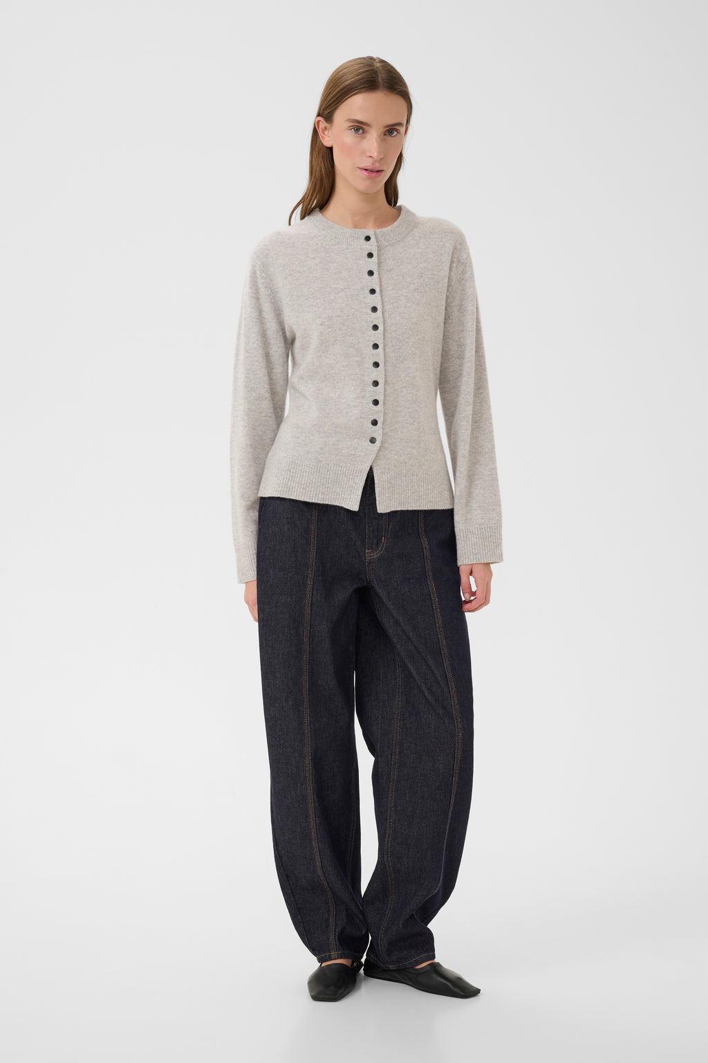 Karen By Simonsen Etta Cardigan Lys Grå