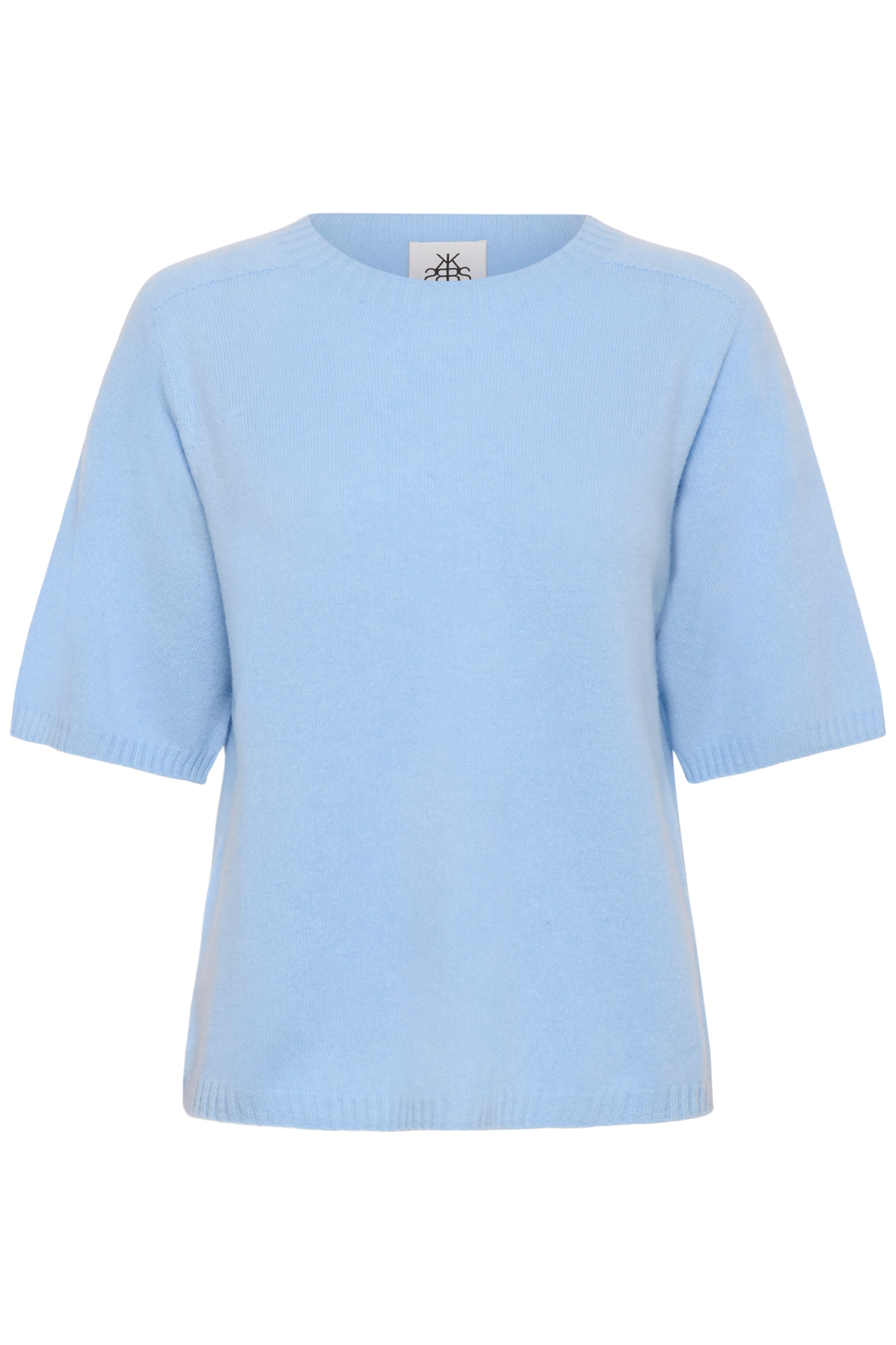 Karen By Simonsen Etta Pullover O Neck Chambray Blå