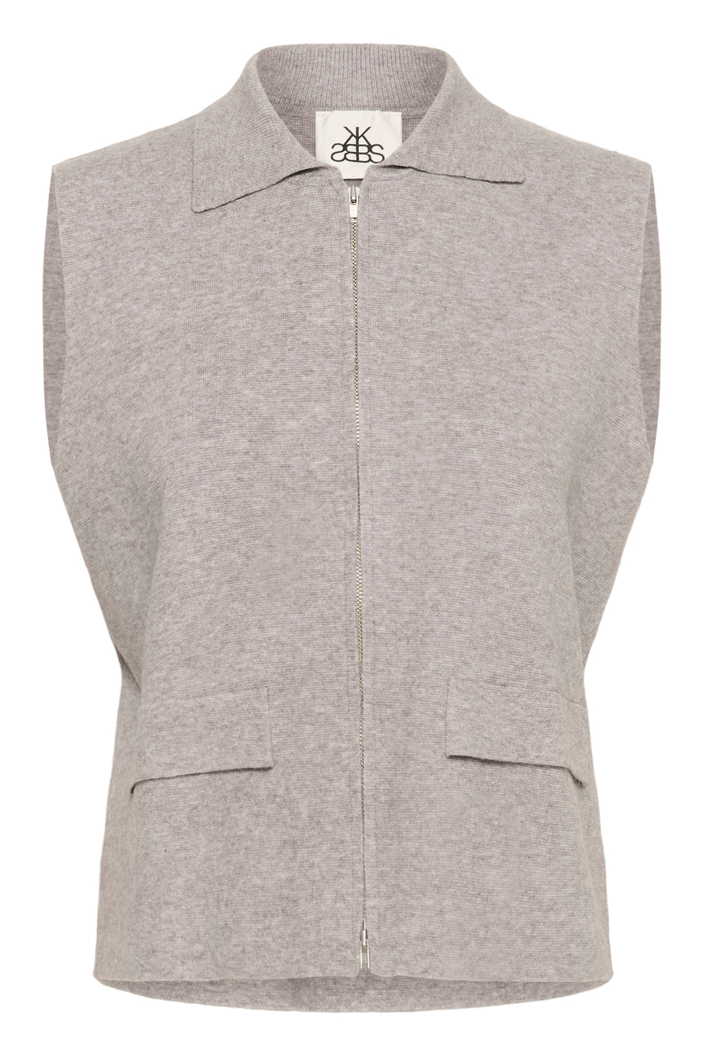 KAFFE Elvina Vest Light Grå