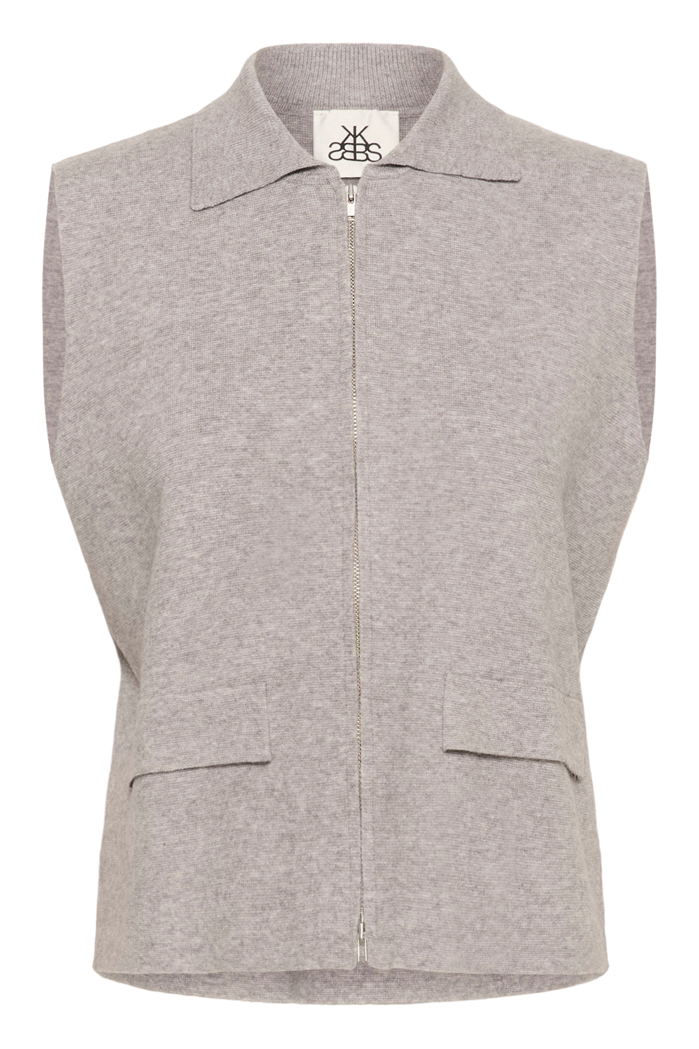 KAFFE Elvina Vest Light Grå