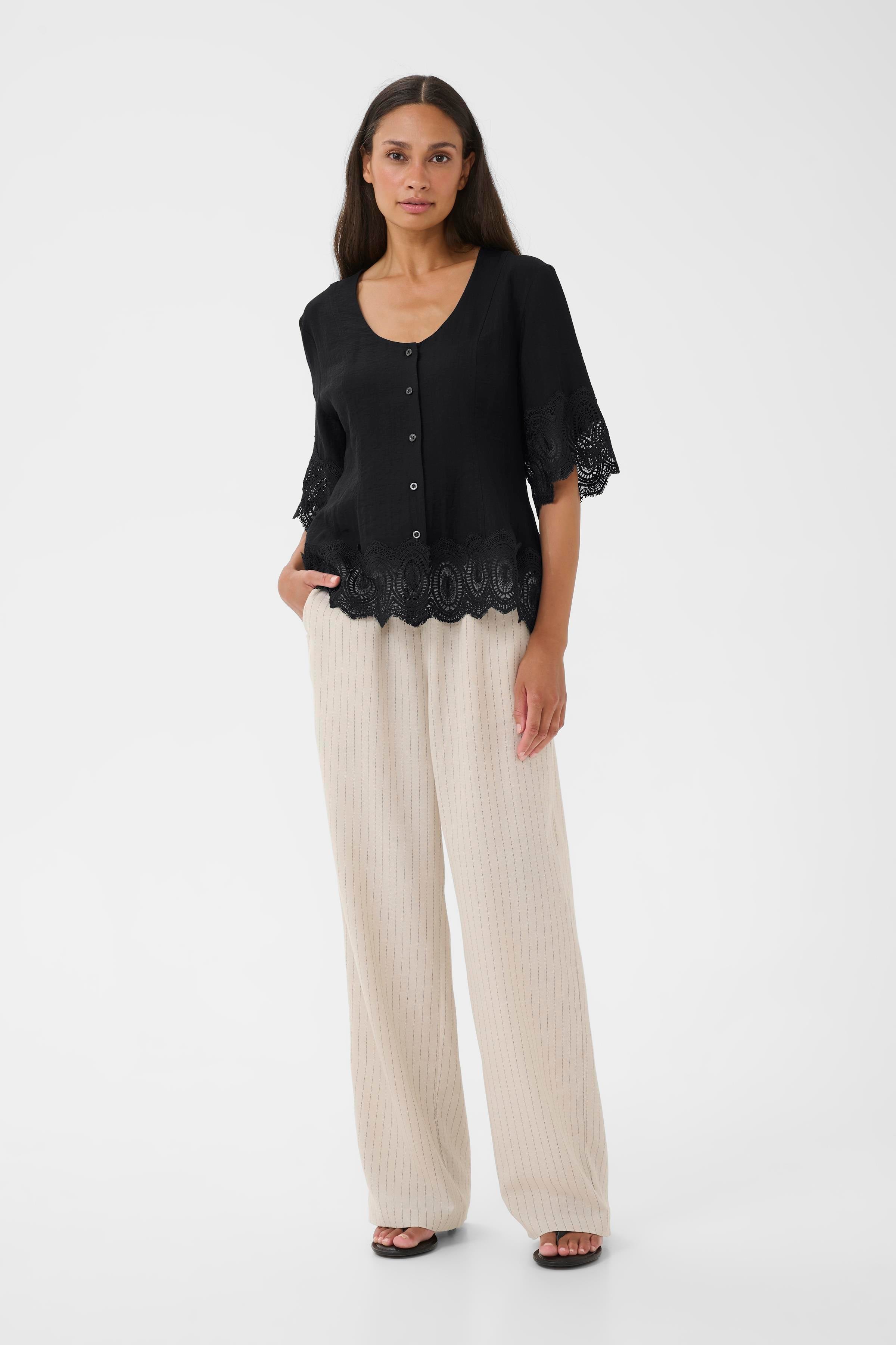 Karen By Simonsen Urith Bluse Meteorite Sort