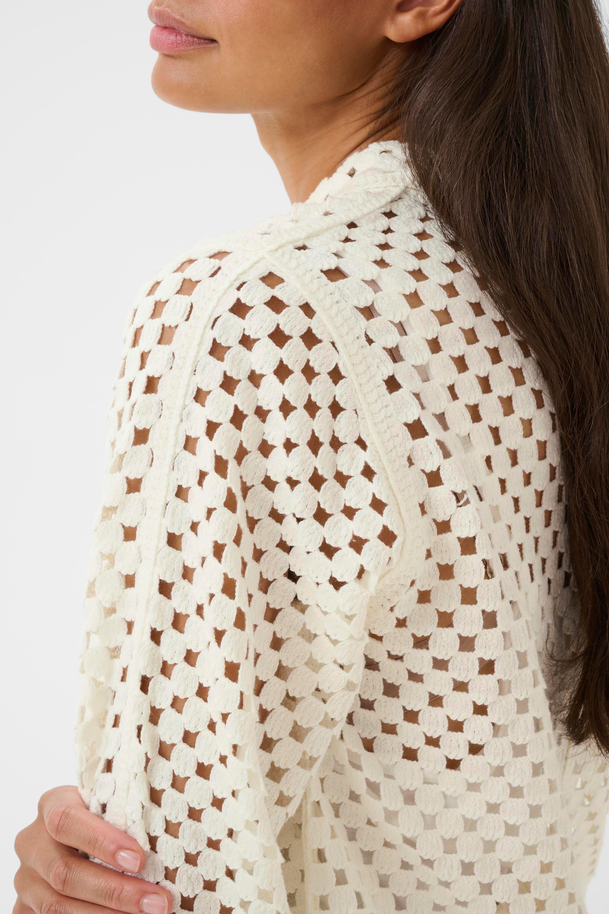 Karen By Simonsen Filippa Cardigan Egret Hvid