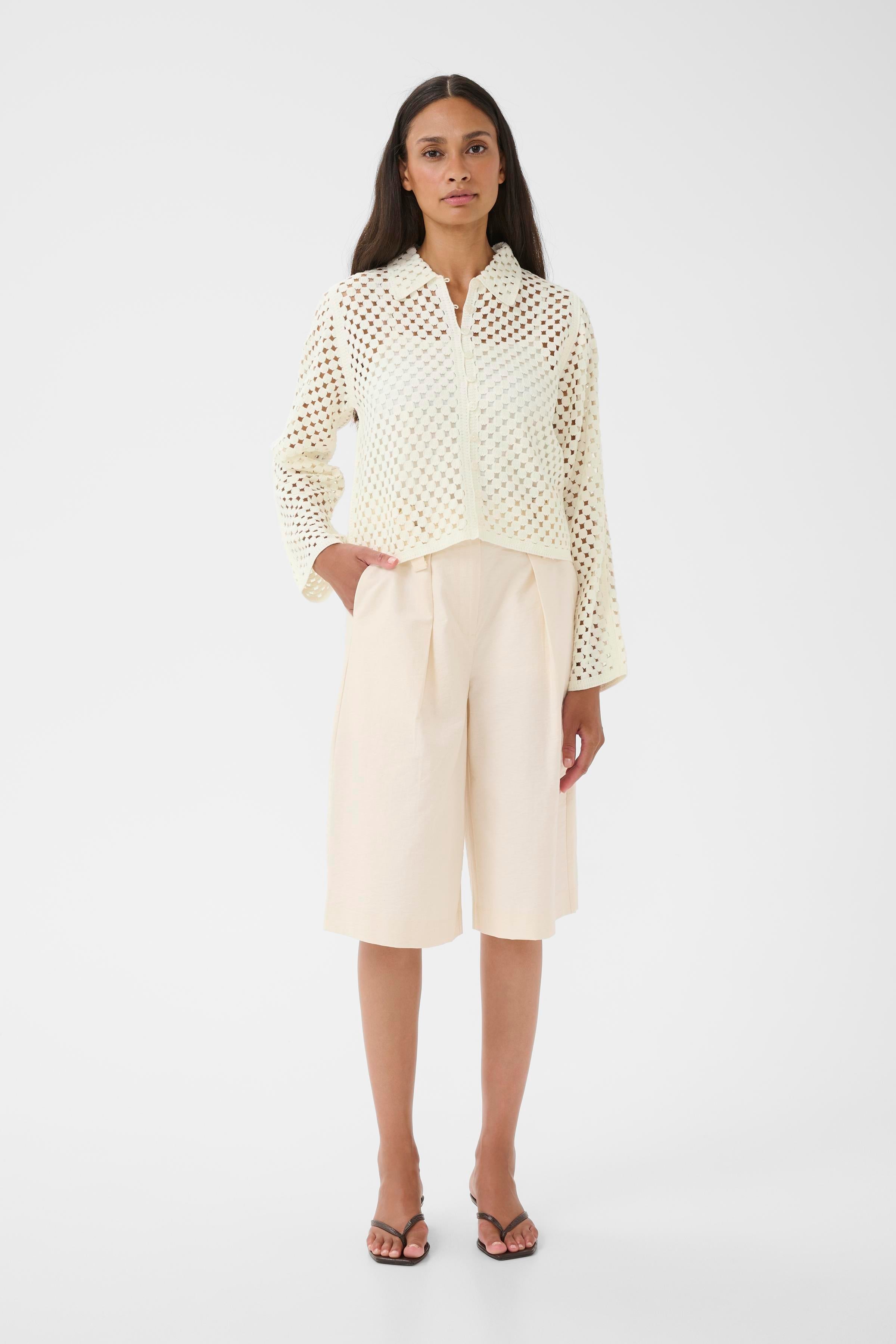 Karen By Simonsen Filippa Cardigan Egret Hvid