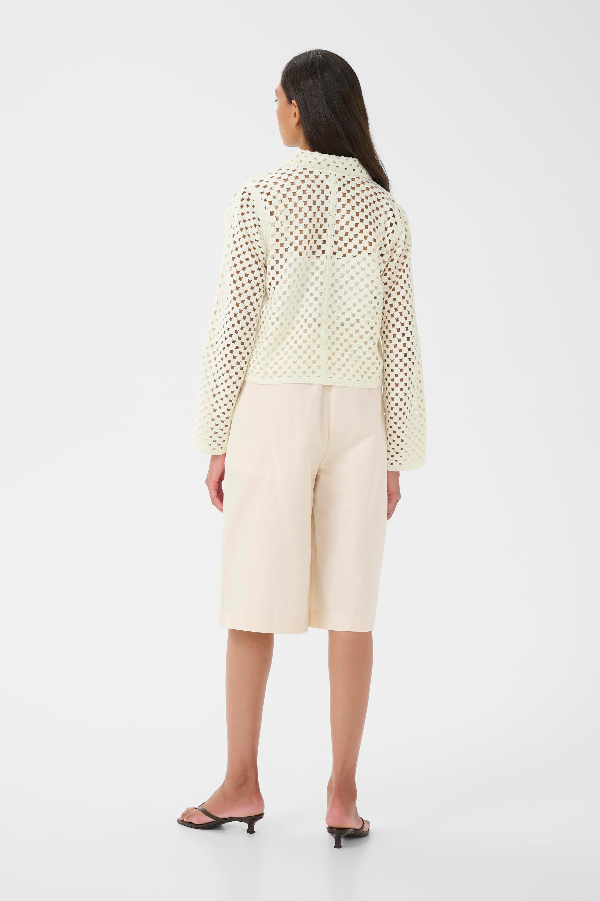 Karen By Simonsen Filippa Cardigan Egret Hvid