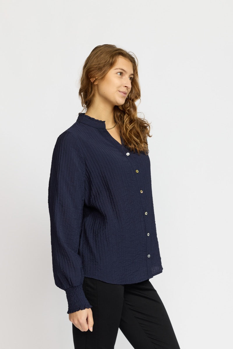2 Biz Caba Skjorte Navy Blå