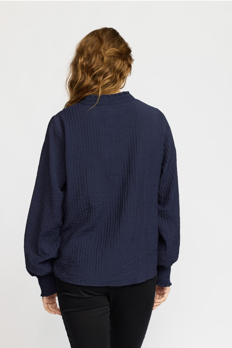 2 Biz Caba Skjorte Navy Blå