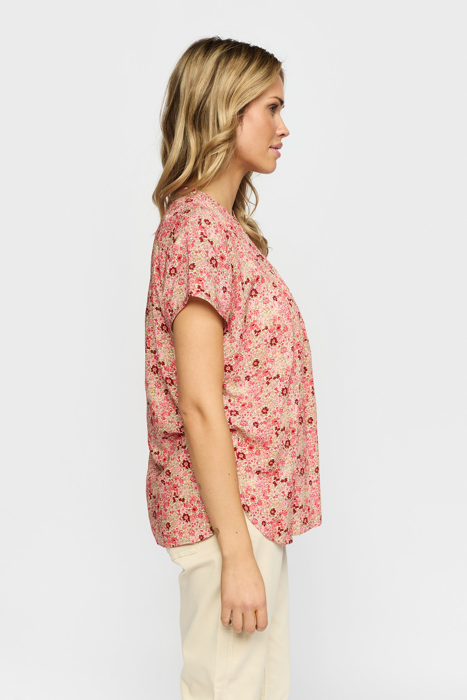 2 Biz Bloome Bluse Blomster Rosa