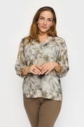 2 Biz Maja Bluse Neutral Grå Brun