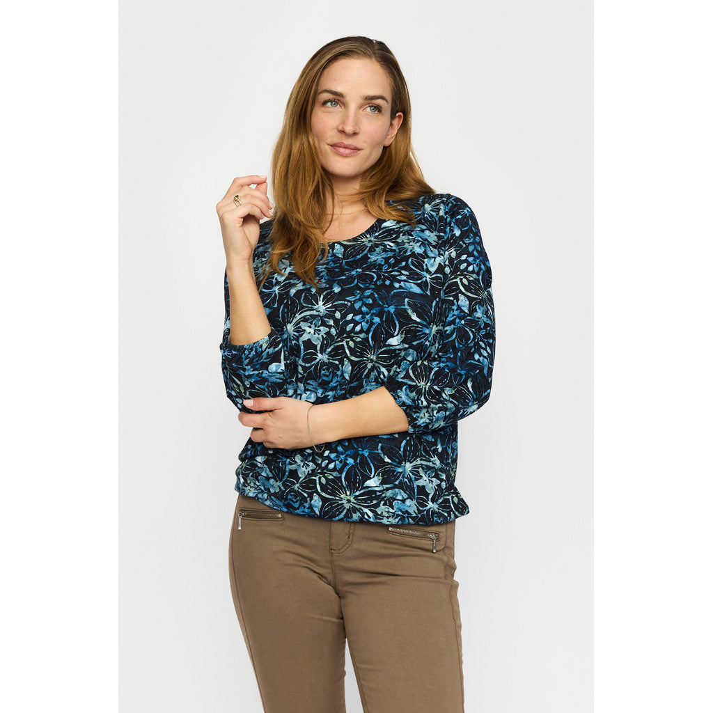 2 Biz Tandy Bluse Blå