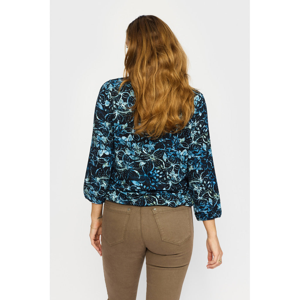 2 Biz Tandy Bluse Blå