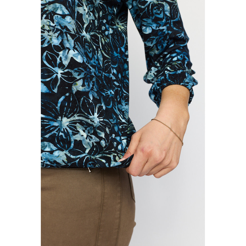 2 Biz Tandy Bluse Blå